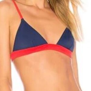 Solid & Striped The Morgan Bikini Top Size Medium